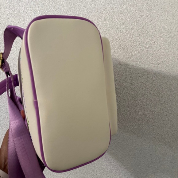 Disney Loungefly Tangled Rapunzel 10th Anniversary Tower Mini Backpack Purple - Picture 5 of 8